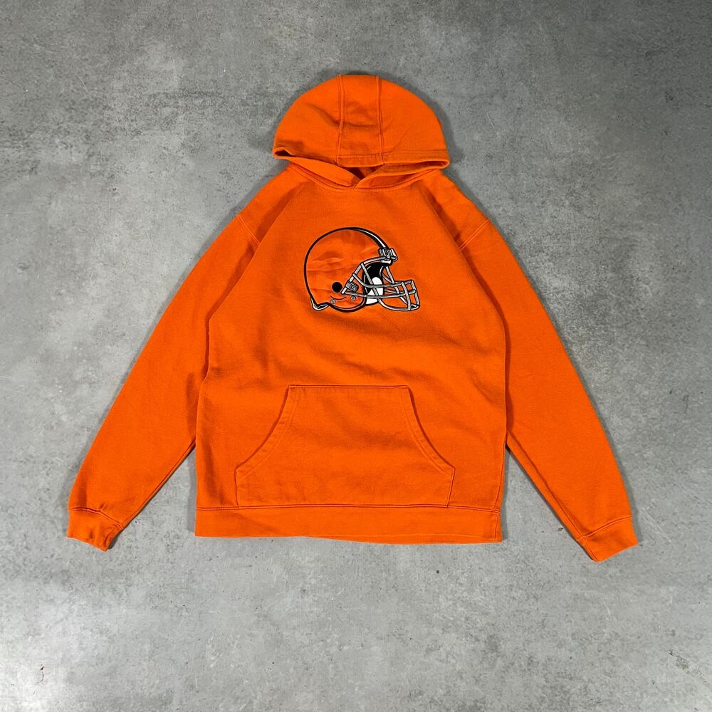 Cleveland Browns Orange Hoodie Youth Size Large 14/16 NFL Football Hoodie